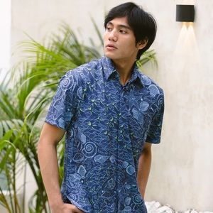 Luxury Batik Shirt Performance for Mens